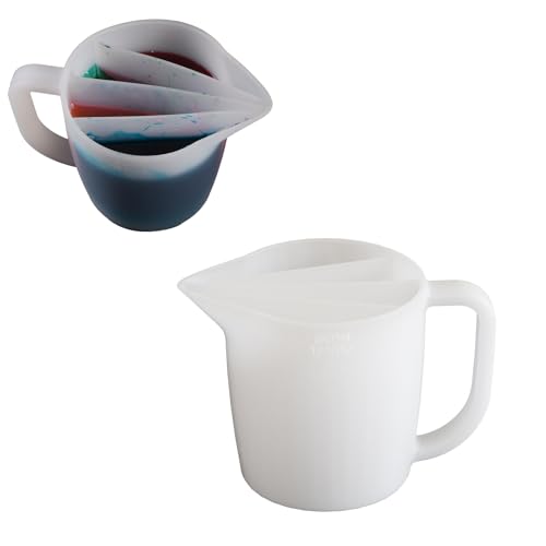 LICHENGTAI Silikon Pouring Zubehör Geteilter Becher Pouring 4 Kanal Farbe Gießen Split Cup Acryl Pour Cup zum Ausgießen von Acrylfarbe Fluid Art Resin Wiederverwendbare DIY Basteln LICHENGTAI Silikon Pouring Zubehör Geteilter Becher Pouring 4 Kanal Farbe Gießen Split Cup Acryl Pour Cup zum Ausgießen von Acrylfarbe Fluid Art Resin Wiederverwendbare DIY Basteln von LICHENGTAI