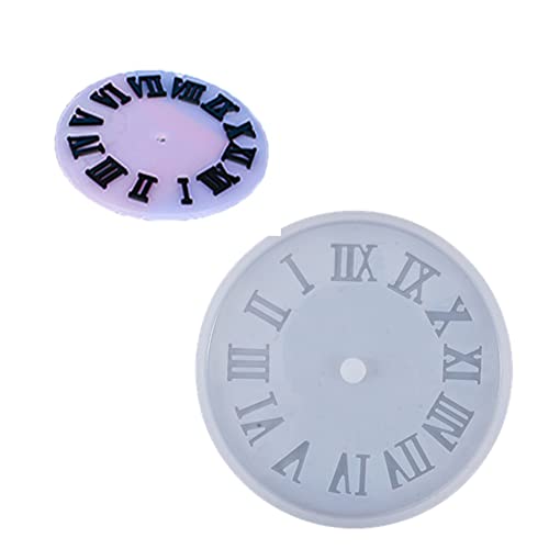 LICHENGTAI Uhr Silikonform Uhr Harzformen, Kreative Wanduhr Gussform Resin Gießform Kristall Epoxy Uhr Silikonform Uhr Resin Formen für DIY Kunsthandwerk, Wand Dekoration von LICHENGTAI
