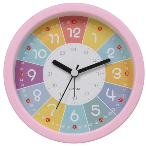 LICHENGTAI Wecker Analog Ohne Ticken mit Schlummerfunktion, ästhetische Retro Nicht Tisch Schreibtisch Wecker Batteriebetrieben Tischuhr Kleine Tischuhr Analog für Schlafzimmer/Wohnzimmer/Kinder von LICHENGTAI