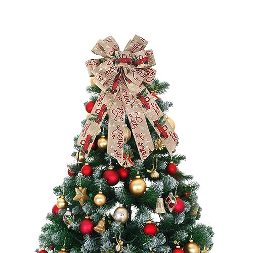 LICHENGTAI Weihnachtsbaum Schleifen Deko Weihnachtsbaumspitze Schleife Weihnachtsbaumschleife Kranzschleife Hängende Dekoration für Weihnachtsbaum, Kranz, Tür, Festival, Heimdekoration von LICHENGTAI