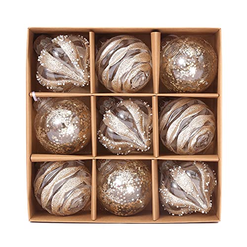 LICHENGTAI Weihnachtskugeln Kunststoff Set, 8cm Weihnachtsbaum Bälle Dekorationen Weihnachtsbaumschmuck mit Aufhänger Weihnachtsdeko Bruchsicher Christbaumkugeln für Weihnachtsbaum Party Home Hochzeit LICHENGTAI Weihnachtskugeln Kunststoff Set, 8cm Weihnachtsbaum Bälle Dekorationen Weihnachtsbaumschmuck mit Aufhänger Weihnachtsdeko Bruchsicher Christbaumkugeln für Weihnachtsbaum Party Home Hochzeit von LICHENGTAI