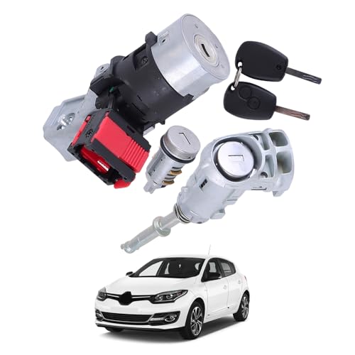 LICHENGTAI Zündschalter Zündschloss kompatibel mit Renault Kangoo 2 Master 3 Zündschloss Zündschalterschloss Starter Zylinder 806012544R Zündschloss Barrel Starterschalter und Schlüssel LICHENGTAI Zündschalter Zündschloss kompatibel mit Renault Kangoo 2 Master 3 Zündschloss Zündschalterschloss Starter Zylinder 806012544R Zündschloss Barrel Starterschalter und Schlüssel von LICHENGTAI