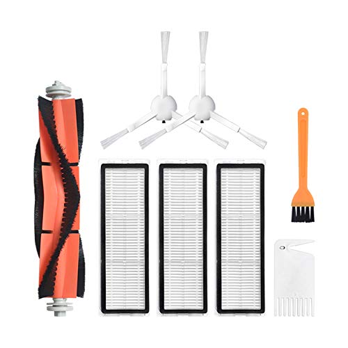 LICHIFIT Ersatz-Hauptrollenbürste Seitenbürstenfilter Ersatz-Wischlappen für Xiaomi Mijia 1C für Dreame F9 Kehr-Wischroboter Staubsauger von LICHIFIT