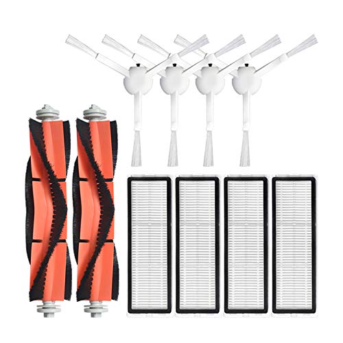 LICHIFIT Ersatz-Hauptrollenbürste Seitenbürstenfilter Ersatz-Wischlappen für Xiaomi Mijia 1C für Dreame F9 Kehr-Wischroboter Staubsauger von LICHIFIT