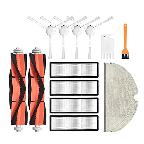 LICHIFIT Ersatz-Hauptrolle Bürste Seitenbürste Filter Ersatz Wischlappen für Xiaomi Mijia 1C für Dreame F9 Sweeping Mopping Roboter Staubsauger von LICHIFIT