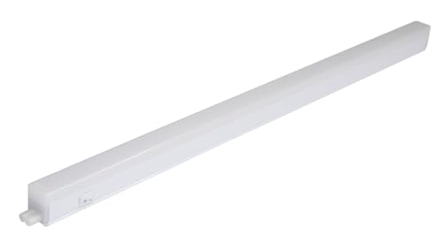 LED Unterbauleuchte Küchen Lampe mit Ein/Aus-Schalter warmweiß Lichtleiste 585 mm 230V 8W 3000K 800 Lumen Schrankbeleuchtung Werkstatt Leuchte von LICHT DISCOUNT