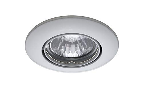 LICHT DISCOUNT Einbaustrahler GU4 MR11 Spot 12V Weiß für Halogen oder LED Leuchtmittel Einbaulampe für Deckenmontage Rund Einbauspot Energiesparendes Beleuchtungssystem von LICHT DISCOUNT