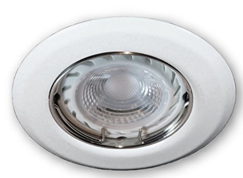 LED Einbaustrahler GU10 230 V SSD005 weiss - Einbauleuchte Spot Strahler inkl. 3 W LED (PA-WW) Leuchtmittel und GU10 Fassung - Deckeneinbaustrahler Deckeneinbauspot Einbauspot von LICHT DISCOUNT