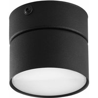 Licht-erlebnisse - Aufputz Spot Schwarz ø 8 cm klein schmal GX53 Metall Deckenlampe Wohnzimmer Flur Küche - Schwarz von LICHT-ERLEBNISSE