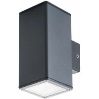 Licht-erlebnisse - Außenleuchte Wand Up Down Anthrazit IP44 GU10 Aluminium Modern Außenwandlampe von LICHT-ERLEBNISSE