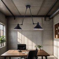 Deckenlampe Schwarz 61-152cm simona Büro Leuchte - Schwarz von LICHT-ERLEBNISSE