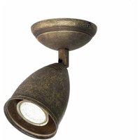 Licht-erlebnisse - Deckenspot Stoccolma Messing Antik - Bronze Antik matt von LICHT-ERLEBNISSE