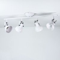Licht-erlebnisse - Deckenstrahler Weiß E14 Metall Retro Deckenspot - Weiß von LICHT-ERLEBNISSE