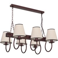 Licht-erlebnisse - Hängelampe E14 rustikal in Beige von LICHT-ERLEBNISSE