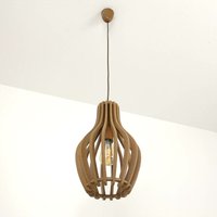 Hängelampe Modern in Holz Optik - Holz von LICHT-ERLEBNISSE