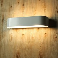 Led Wandleuchte Weiß Aluminium 3000 k Modern Wandlampe von LICHT-ERLEBNISSE
