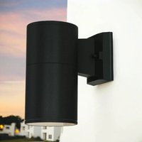 Licht-erlebnisse - Außen Wandleuchte Anthrazit IP44 E27 Fassadenstrahler von LICHT-ERLEBNISSE