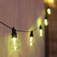 Licht-erlebnisse - Außenlichterkette led E27 buntes Licht Farbwechsel rgbw mit Fernbedienung Stecker 5m lang 3m Kabel außen Garten von LICHT-ERLEBNISSE