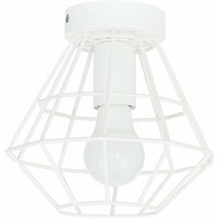 Licht-erlebnisse - Deckenlampe Weiß Metall Wohnzimmer Modern Ø29cm - Weiß von LICHT-ERLEBNISSE