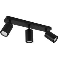 Licht-erlebnisse - Deckenstrahler Metall verstellbar IP44 Schwarz GU10 3-flammig länglich Spot Lampe Decke Licht-erlebnisse - Deckenstrahler Metall verstellbar IP44 Schwarz GU10 3-flammig länglich Spot Lampe Decke von LICHT-ERLEBNISSE