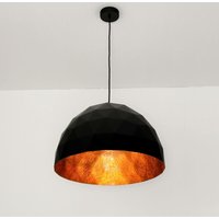 Licht-erlebnisse - Design Hängelampe Schwarz Kupfer Esstisch Küche - Schwarz, Kupfer von LICHT-ERLEBNISSE
