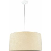 Licht-erlebnisse - Hängelampe E27 ø 50 cm Creme Gold Stoff Retro Hängeleuchte Esszimmer Esstisch Licht-erlebnisse - Hängelampe E27 ø 50 cm Creme Gold Stoff Retro Hängeleuchte Esszimmer Esstisch von LICHT-ERLEBNISSE