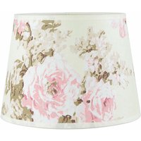 Kleiner Lampenschirm Tischlampe aus Stoff Floral E14 von LICHT-ERLEBNISSE
