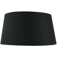 Licht-erlebnisse - Lampenschirm Stoff Textil konisch 60 cm Schwarz für Stehlampe Pendelleuchte - Schwarz von LICHT-ERLEBNISSE