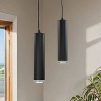 Licht-erlebnisse - Pendelleuchte Schwarz E27 Aluminium Modern Hängelampe von LICHT-ERLEBNISSE