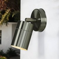Spot Lampe außen Edelstahl IP44 GU10 Haus Wand collins von LICHT-ERLEBNISSE