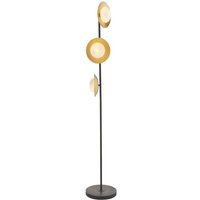 Stehlampe Metall Glas G9 165 cm in Bronze dunkel Weiß Gold 3-flammig Modern von LICHT-ERLEBNISSE