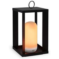 Tragbare Außenleuchte led Modul Akku Dimmer Fernbedienung h: 30 cm IP54 2000K kabellos Outdoor Gartenlaterne von LICHT-ERLEBNISSE