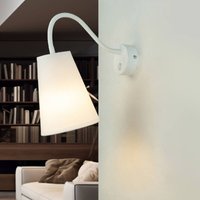 Licht-erlebnisse - Verstellbare Wandlampe Weiß mit Schalter Licht-erlebnisse - Verstellbare Wandlampe Weiß mit Schalter von LICHT-ERLEBNISSE