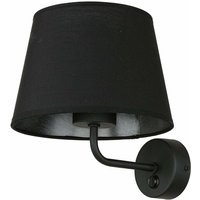 Wandlampe mit Schalter Schwarz Stoffschirm maja Wandleuchte Schlafzimmer Wandlampe mit Schalter Schwarz Stoffschirm maja Wandleuchte Schlafzimmer von LICHT-ERLEBNISSE