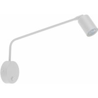 Wandlampe Weiß Schalter Metall verstellbar GU10 Wandleuchte - Weiß von LICHT-ERLEBNISSE