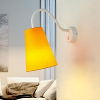 Licht-erlebnisse - Wandleuchte mit Schalter verstellbar E27 Kinderzimmer Wandlampe Leselampe - Weiß, Orange von LICHT-ERLEBNISSE