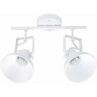 Licht-erlebnisse - Weiße Deckenlampe Metall Retro verstellbar dallas Strahler von LICHT-ERLEBNISSE