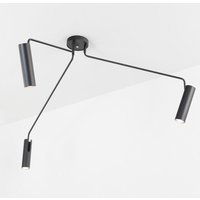 Moderne Deckenleuchte Schwarz verstellbar von LICHT-ERLEBNISSE