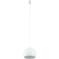 Licht-erlebnisse - Pendelleuchte Metall ø 27,5 cm rund h: max. 140 cm Weiß GU10 Kugel Schirm Retro Licht-erlebnisse - Pendelleuchte Metall ø 27,5 cm rund h: max. 140 cm Weiß GU10 Kugel Schirm Retro von LICHT-ERLEBNISSE