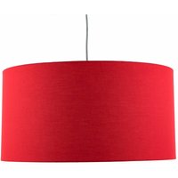 Stoff Lampenschirm für Stehlampe Pendelleuchte 60 cm Rot - Rot von LICHT-ERLEBNISSE