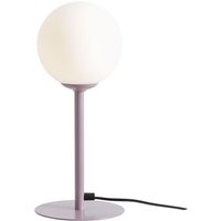 Tischlampe Metall Glas 35 cm hoch Lila Weiß E14 rund Kugelschirm Modern Tischlampe Metall Glas 35 cm hoch Lila Weiß E14 rund Kugelschirm Modern von LICHT-ERLEBNISSE