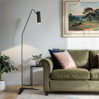 Licht-erlebnisse - Verstellbare Stehlampe Schwarz Modern Wohnzimmer - Schwarz von LICHT-ERLEBNISSE