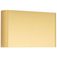 Wandlampe Aluminium G9 b: 25 cm Up Down in Gold 2-flammig eckig Modern von LICHT-ERLEBNISSE