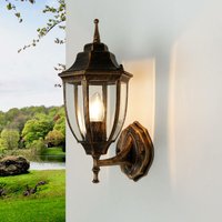 Licht-erlebnisse - Wandlampe Außenleuchte Rustikal Garten Haus Hof - Schwarz Kupfer von LICHT-ERLEBNISSE