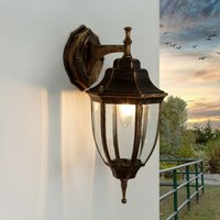 Licht-erlebnisse - Wandlampe Außenleuchte Rustikal antik E27 Laterne - Schwarz Kupfer von LICHT-ERLEBNISSE