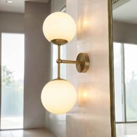 Wandlampe Kugelschirm Glas Messing massiv Wandleuchte Badezimmer Wandlampe Kugelschirm Glas Messing massiv Wandleuchte Badezimmer von LICHT-ERLEBNISSE