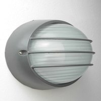 Wandlampe außen E27 IP44 Anthrazit Garten Haus Glas Aluminium Maritim - Anthrazit von LICHT-ERLEBNISSE