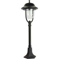 Licht-erlebnisse - Wegeleuchte Schwarz 87 cm Rustikal IP43 E27 Stehlampe außen Garten - Schwarz von LICHT-ERLEBNISSE