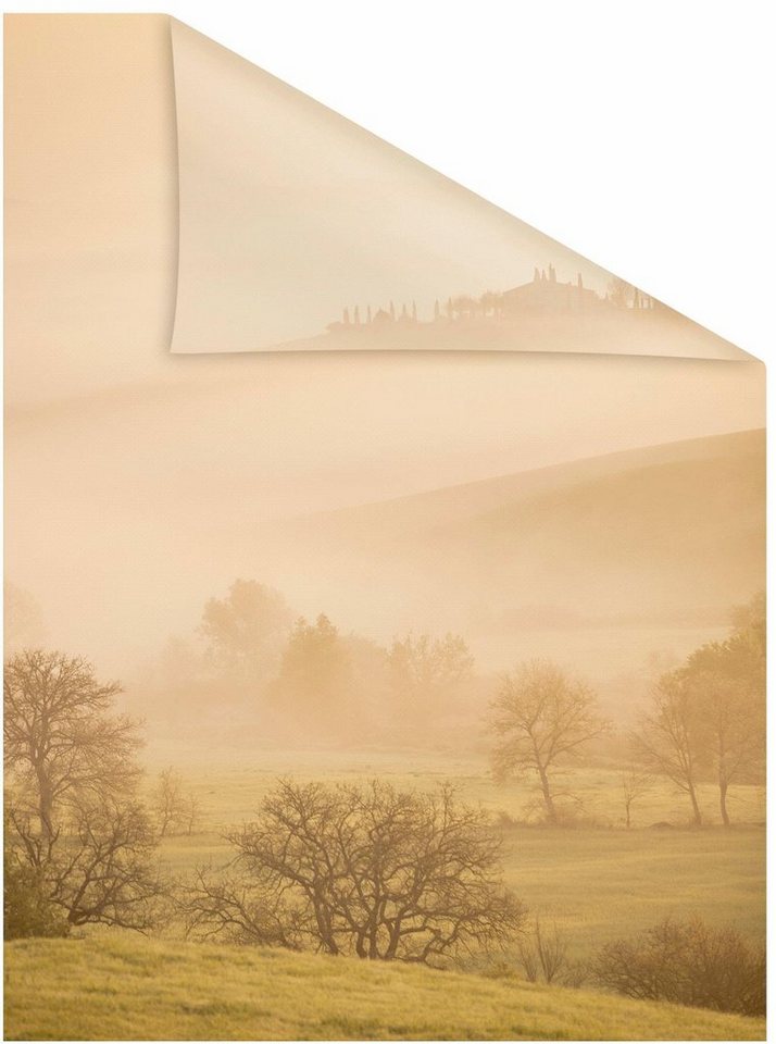 Fensterfolie Toskana, LICHTBLICK ORIGINAL, blickdicht, strukturiert, selbstklebend, Sichtschutz von LICHTBLICK ORIGINAL
