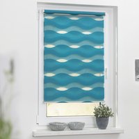 Doppelrollo Duo Welle petrol B/L: ca. 90x150 cm von LICHTBLICK